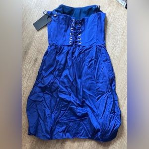 NWT Laila Azhar blue corset dress 2
